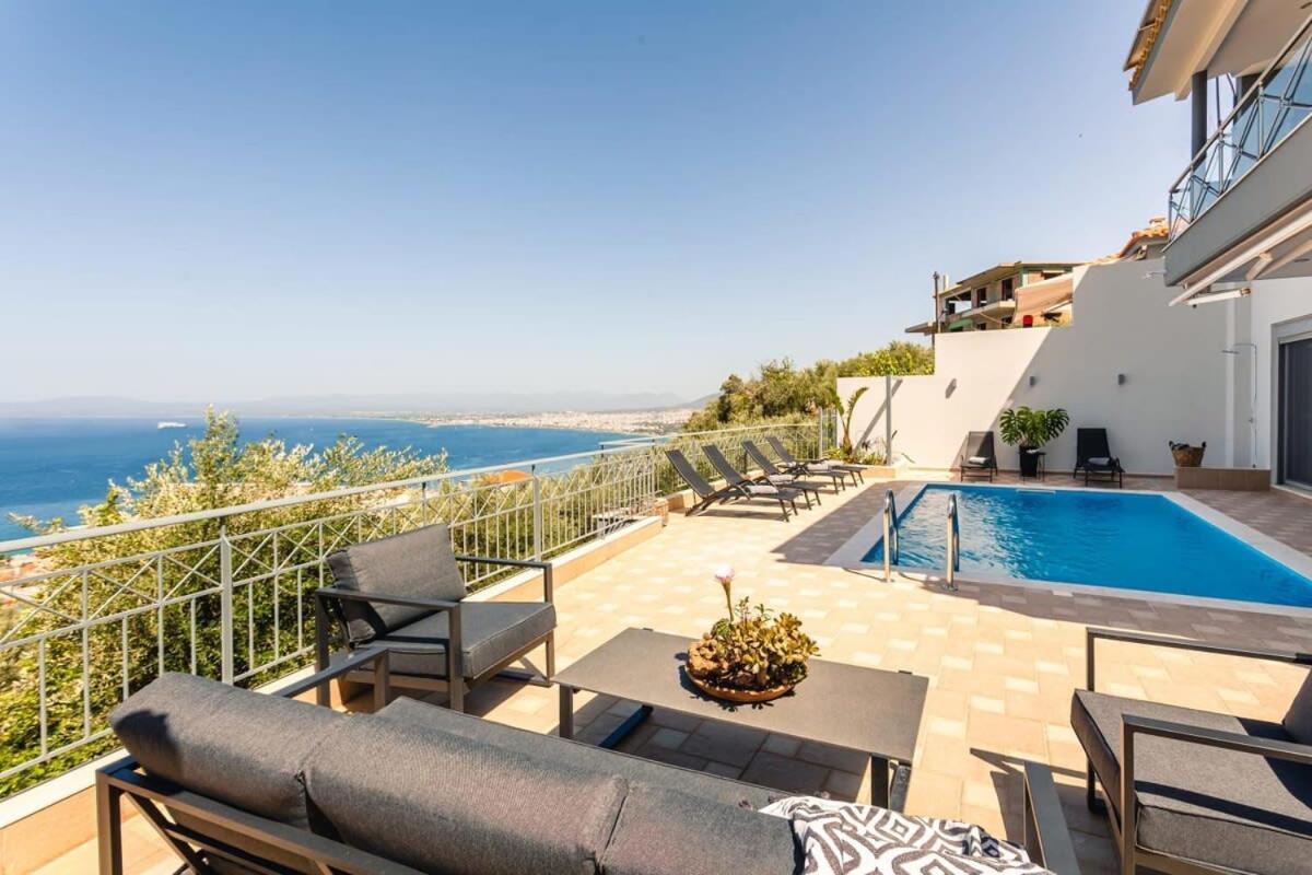 Aigli Luxury - Seaview Panoramic Retreat Villa Verga Kalamata
